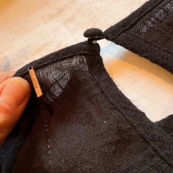 Misa Millie Mini Dress black with grommet detailing - Picture 11 of 12